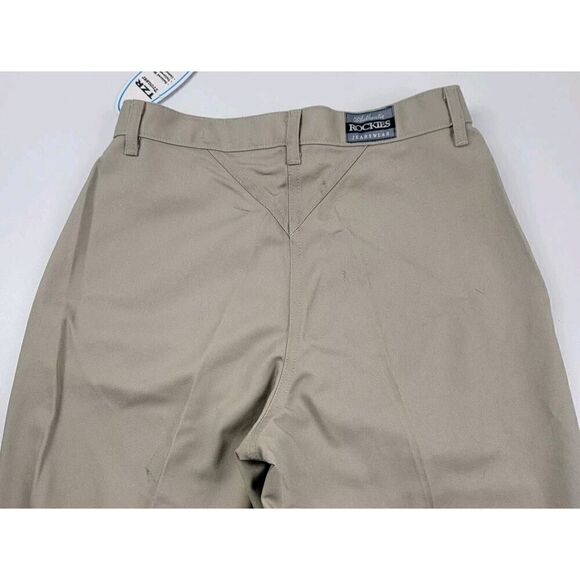 Vtg Rockies Jeans Western Mom Pants High Waisted Tan Slacks Bareback 11/12 TZR - Picture 1 of 14